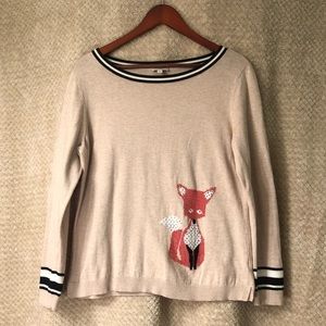 Talbots Fox Sweater